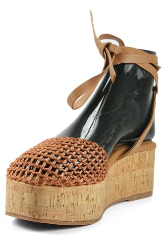 Kala Raffia Camel Leather