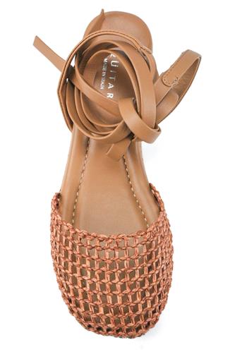 Kala Raffia Camel Leather