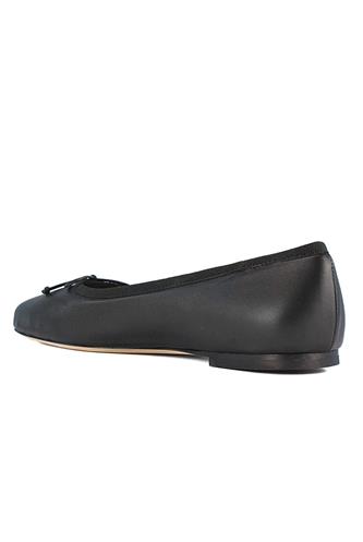 Ballerina Flat Nappa Nera