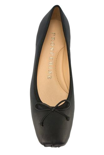 Ballerina Flat Nappa Nera