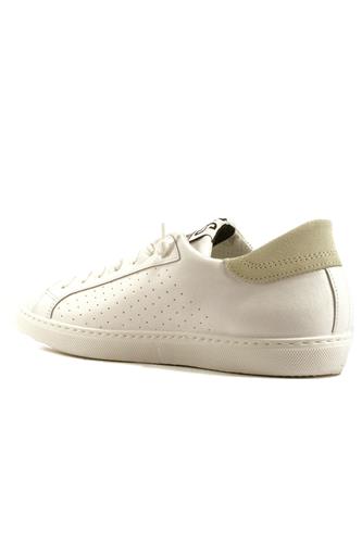 2SD White Leather Ice Suede Details