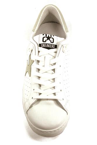 2SD White Leather Ice Suede Details