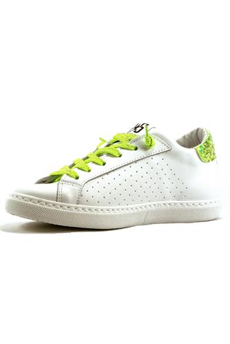 2SD White Leather Yellow Laminated Cracklè