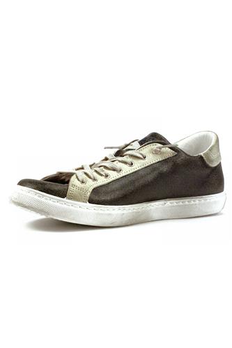 2S Low Brown Cracklè Ice Suede