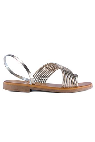 Sandal Platinum Laminated Elastic Closure, LATIKA