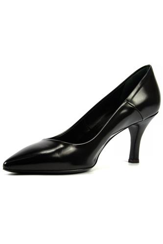 Low Decollete Black Leather