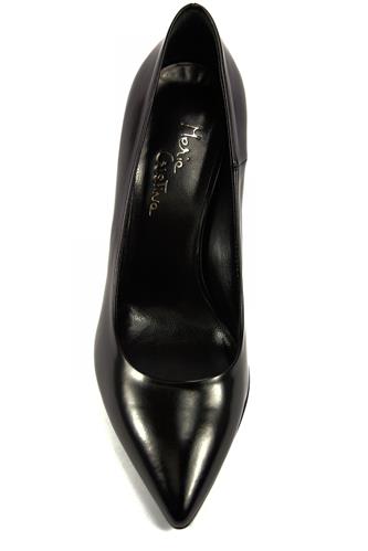 Low Decollete Black Leather
