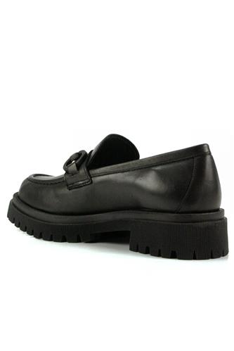 Mocassino Pelle Nera Con Accessorio