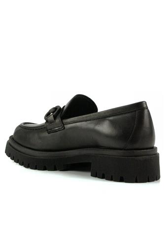 Moccasin Black Leather Fashion Application