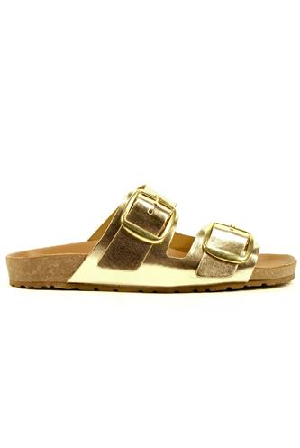 Fussbett Sandal Platinum Laminated Leather