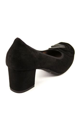 Ballerina Black Gray Suede