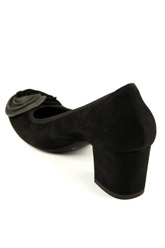Ballerina Black Gray Suede
