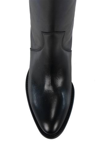 High Boot Wild Black Leather