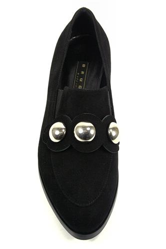 Mocassino Boule Camoscio Nero
