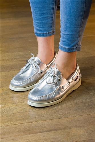 Docksides Portland Met Silver Leather