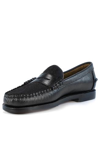 Dan Rice Vamp Wild Black Rice Grain Leather