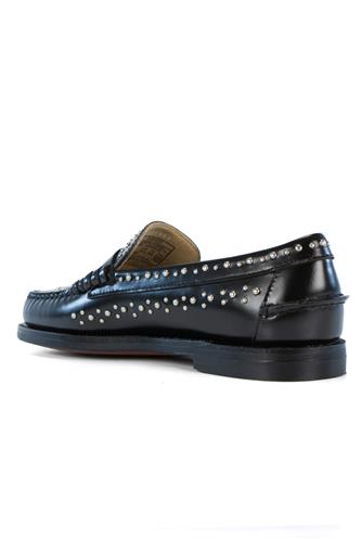 Dan Studs Black Leather Studs