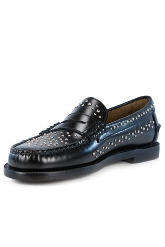 Dan Studs Black Leather Studs