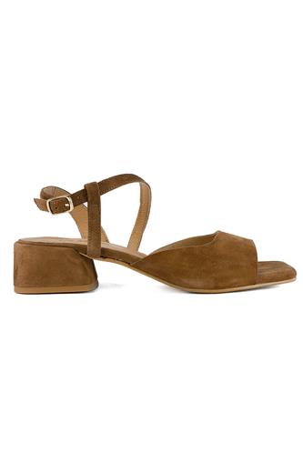 Low Sandal Brown Suede, LATIKA