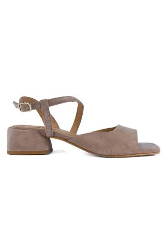Low Sandal Taupe Suede, LATIKA