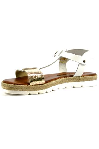 Rope Sandal White Gold