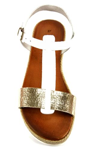 Rope Sandal White Gold