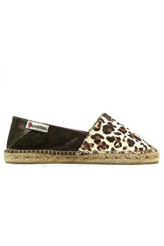 ESPADRILLESAlpargata Leopard Leather Lurex Canvas