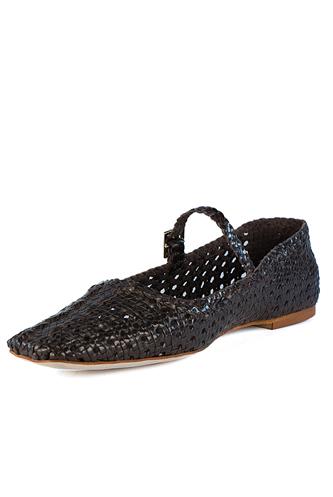 Ambra Coffee Woven Leather