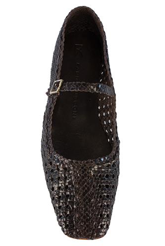 Ambra Coffee Woven Leather