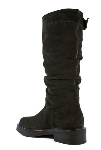Azzurra Brown Suede Buckle