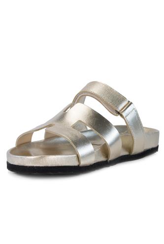 Fusbet Open Sandal Platinum Leather