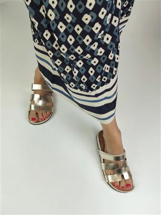 Fusbet Open Sandal Platinum Leather
