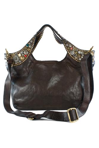 Bella Di Notte Shopping Pelle Moro Borchie