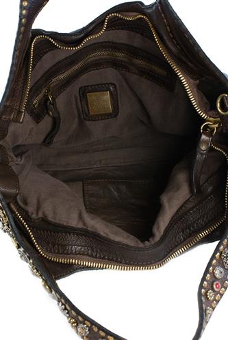 Bella Di Notte Shopping Pelle Moro Borchie