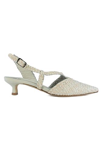 India Milk White Woven Leather, L’ARIANNA
