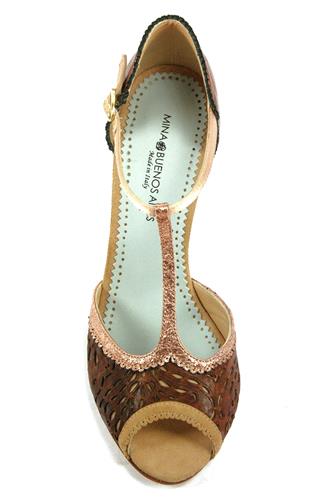 Carmen Rum Leather Chiccolate Laminate