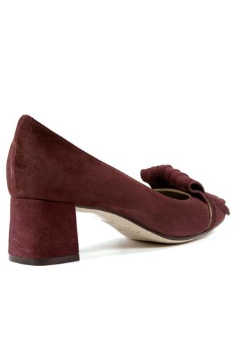 Chantal Fringes Bordeaux Suede