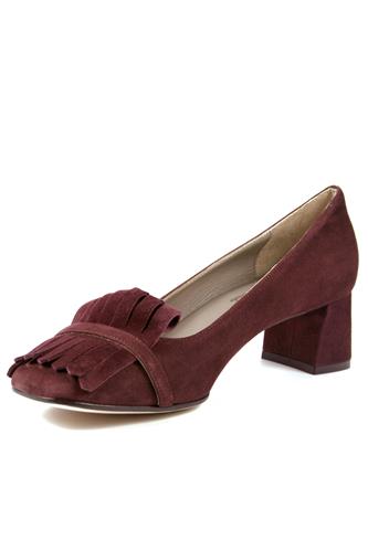 Chantal Fringes Bordeaux Suede