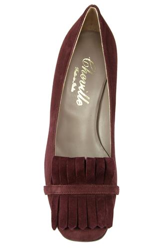 Chantal Fringes Bordeaux Suede