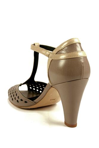 High Heels Shoes Beige Taupe Nappa Leather