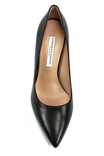 Decollete Black Calf Leather