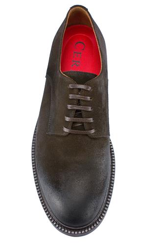 Derby Brown Aged Suede