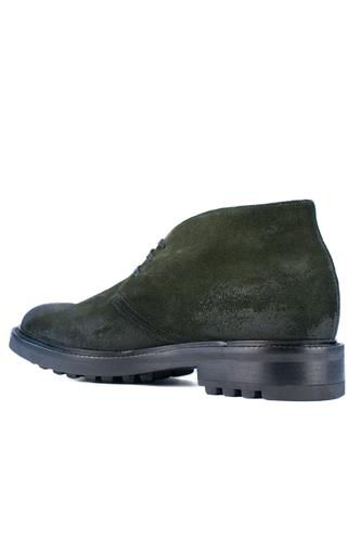 High Derby Wash Forest Aged Suede