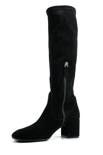 Hampshire Black Stretch Suede