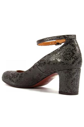 Hip Snow Grey Printed Leather
