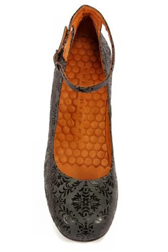 Hip Snow Grey Printed Leather