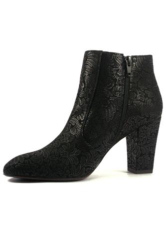 Huba Printed Leather Marga Black