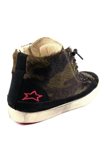 High Zip Horse Camouflage Black