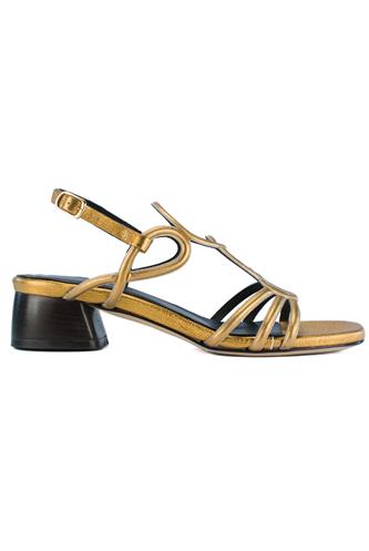 Kalos Bronze Laminated Leather, CLAUDIA PERUZZINI