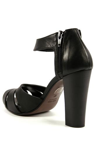 Plateau Sandal Rodi Black Leather